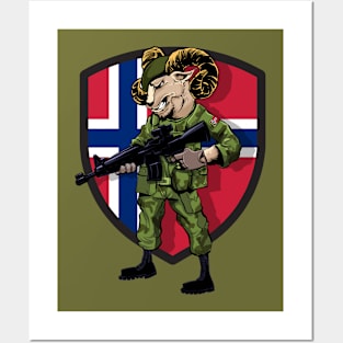 Scandinavian Troopers Norway Military Mascot Posters and Art